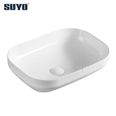 China Modern Art Sanitary Basin Worktop Ware SUYO Bathroom Sink Ceramic Wash Basin for sale