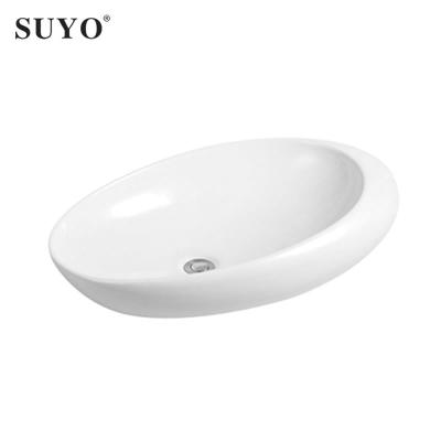 China New Design Modern Ceramic Sanitary Ware Bathroom Basin Manufacturer Art Oval Basin Sink for sale