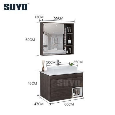 China CLASSIC Modern Italian Bathroom Wall Cabinet LED Mirror Bathroom Vanity Cabinet for sale