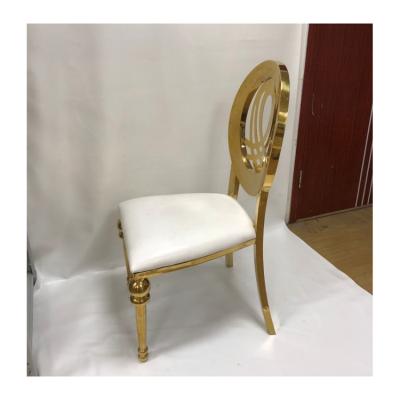 China New modern crystal gold stainless steel silver tie groom backs sale modern hall chiavari wedding tifany gold folding chairs for sale