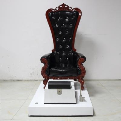 China Luxury Pedicure Chair Foshan Factory New Arrival Beauty Salon Black Foot Throne Spa Pedicure Chair For Sale for sale