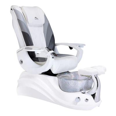 China Extended Modern Luxury Foot Spa Chair Electric Pedicure Salon Beauty Spa Pedicure Chair With Remote Control for sale