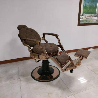 China Super Comfortable Vintage Barber Chair For Barber Shop Hair Cutting Chair Beauty Salon Furniture for sale