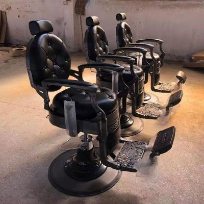 China Barber Chair Foshan Factory Luxury Barber Chair Black Antique Barber Chair for sale