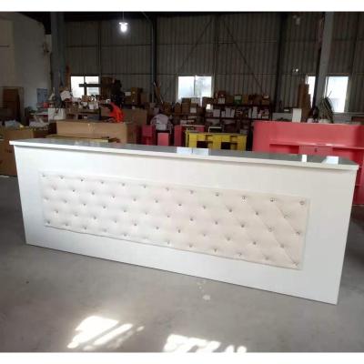 China (Size)Wholesale Front Reception Desk Counter Table Cheap White Modern Adjustable For Office/Hotel/Living Room/Hospital for sale