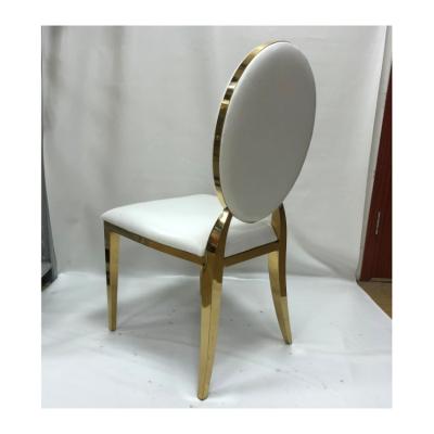 China Other factory directly sell 1.0mm stainless steel 201 color optional wedding reception chair for sale