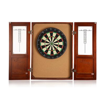 China Solid Wood Indoor Amusement and Professional Sports Bar Party Aim Classic Wooden Darts Cabinet with Dart Score Board for sale