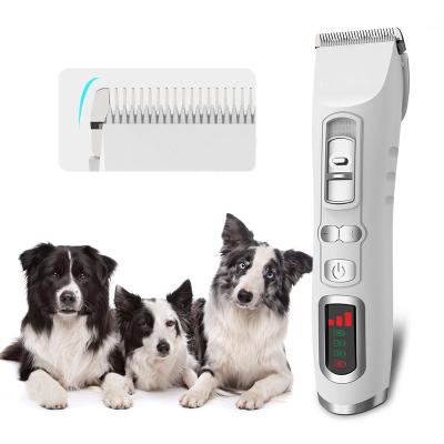 China Viable Dog Clippers Dog Grooming Clippers Rechargeable Cordless 3-Speed ​​Grooming Kit Low Noise For Dog Cat And Other Pets for sale