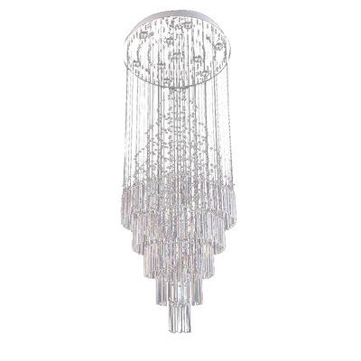 China Modern Style K9 Raindrop Attic Crystal Chandelier for Staircase or High Ceiling Decoration for sale