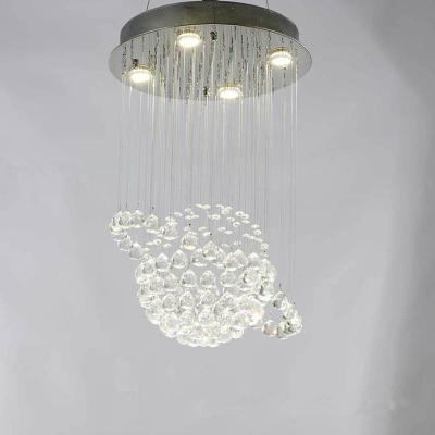 China Factory Wholesale Modern Small Size Round Zhongshan Style Crystal Ceiling Lamp Chandelier For Living Room Or Dining Room Decoration for sale