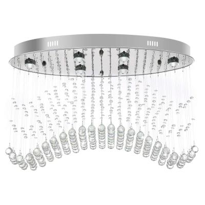 China Modern style modern oval crystal K9 chandelier for small area living room or dining room decoration for sale