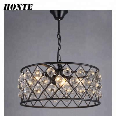 China Industrial American Retro Style Crystal Chandelier Home Crystal Chandelier for sale