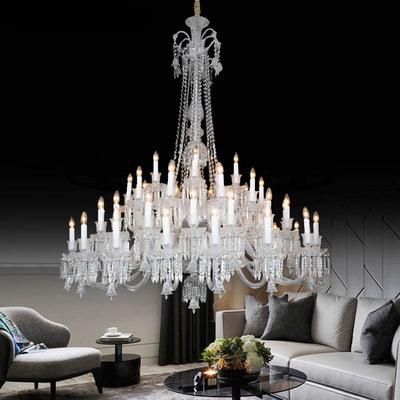 China Living room/villa/hotel/cafe/Maria Theresa Europe type restaurant lights 48 large chandelier for villa or restaurant luxury decoration for sale