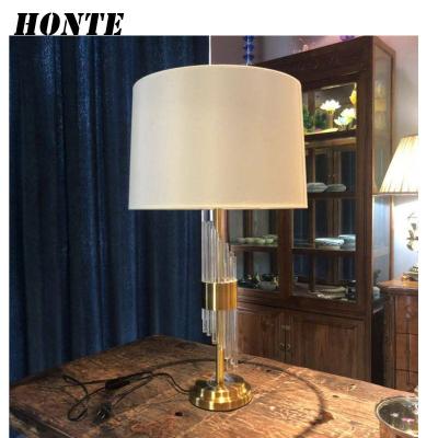 China Luxury K9 crystal table lamp with modern design for hotel or home decoration for sale