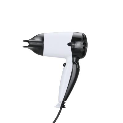 China Wholesale Gift Foldable Portable Mini Minimalism Black and White Handle Foldable Electronic Hair Dryer for sale