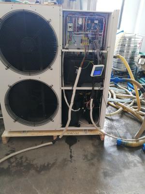 China 21KW Swimming Pool Air Source Heat Pump Hot Water Heater 80℃ Auto Control System for sale