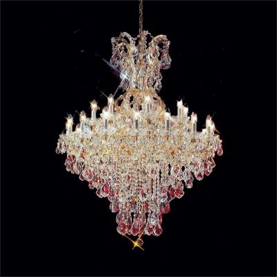 China Maria Theresa luxury crystal shandilar chandelier tall decoration lights chandeliers for high ceilings for sale