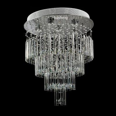 China Modern Round Ceiling Decoration Crystal Market Large Cheap Luxury Chandelier for Bedroom for sale