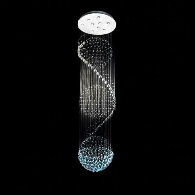 China Modern Water Droplet Long Crystal Chandelier Ceiling Lamp Light Fixture for sale