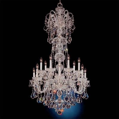 China Traditional 14 Lights 80cm Wide From 138cm High Crystal Chandelier In Stock For Villa Lobby Lobby Hotel Bedroom Living Room Ballroom for sale