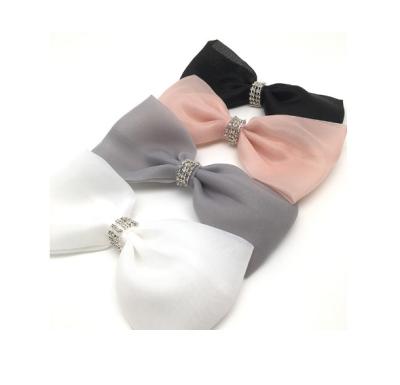 China New Arrival Classic Mesh Diamond Bow Handmade For Dressing Accessories for sale