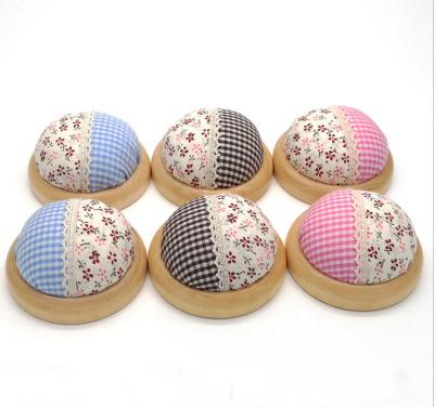 China High Quality Hot Seller Pin Cushion Needle Cushion Wooden Pincushion Pin Cushions For DIY Project for sale