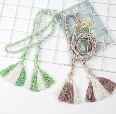 China Viable New Arrival Fringe Waist Plastic Beaded Rope For Clothing Decoration for sale