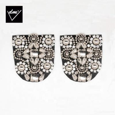 China newest 3D DM designs beaded rhinestone applique designs for mantle DMP0371 for sale