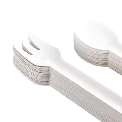 China Good Quality Hot Selling Sugar Cane Pulp Fully Degradable Disposable Knife Fork And Spoon P9 for sale