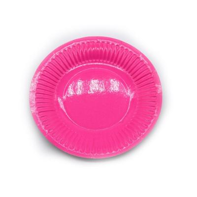 China Good Quality Customized Wholesale Disposable Cheap Easy To Clean Colored Paper Plates for sale