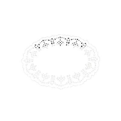 China Various Large Sustainable Factory Netting Fancy Round Lace Shaped Color Oval Shape Paper Doilies for sale