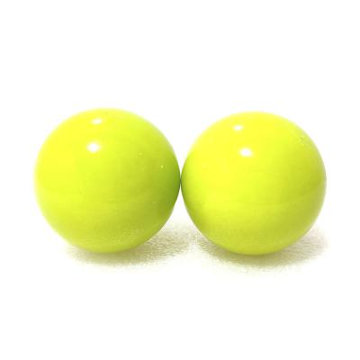 China China Sphere Yellow Luminous Resin Opens Wholesale Yellow Luminous Natural Stone Resin Sphere Polishing Holder for sale