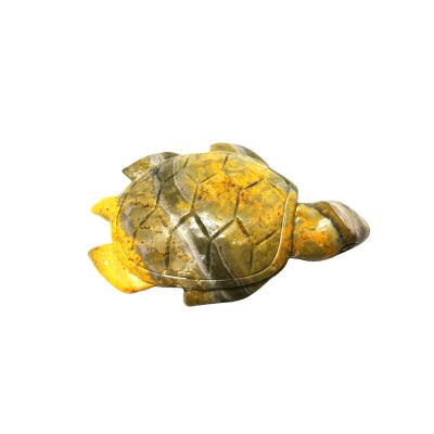 China Hot Sale China Bumblebee Stone Carving Statue Sea Turtle Use For Sea Turtle Decor Or Collection for sale