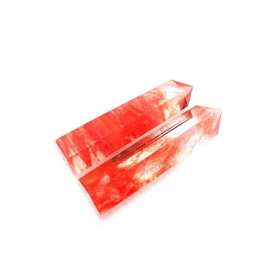 China China Melting Crystal Points Wholesale High Quality Red Melting Stone Processing Red Melting Glass Points for sale