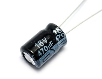 China 470uf 16V Capacitor 470uf Electrolytic Capacitor General Purpose Aluminum Electrolytic Capacitor 8*7 for sale