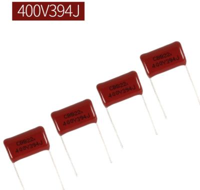 China ODOELEC CBB21 394J 400V Ignition Metallized Polypropylene Film Capacitor 3900nf 400V for sale