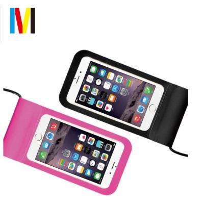 China Customized Waterproof Logo Pu Waterproof Hand Smartphone Cover Bag Pouch for sale