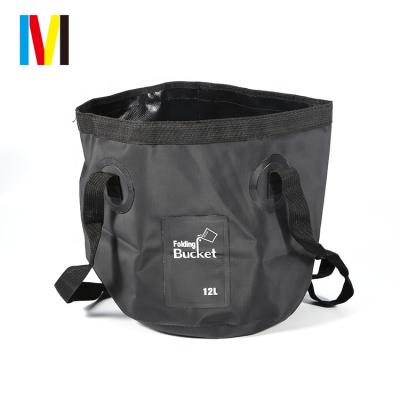 China Sustainable Eco - Friendly Wholesale PVC Plastic Outdoor Wash Fishing Collapsible Bucket for sale