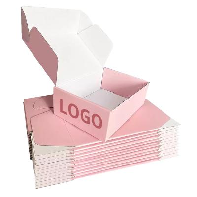 China Beautiful Design Recyclable High Quality Pink Paperboard With Lids Rigid Kraft Paper Box Gift Boxes For Present for sale