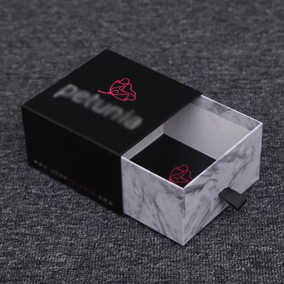 China Recyclable Black Creative Classy Universal Universal Packaging Box Jewelry Cardboard Gift Box Drawer Paper Box Foldable Set for sale