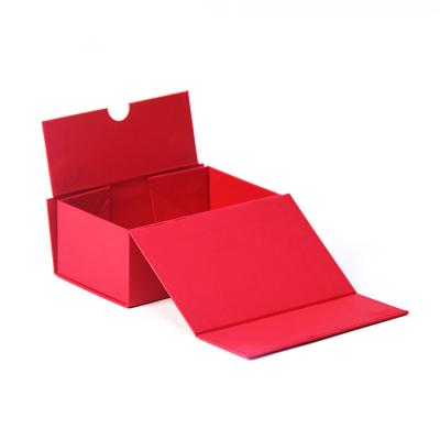 China Simple Recyclable Jewelry Fashion Business Jewelry Box Clamshell Folding Gift Box Unisex Paper Box for sale