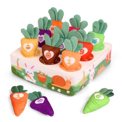 China Funny Simulation Radish Children's Educational Radish Paradise Plush Toy Lala Toys 15.5*15.5*4.5 for sale