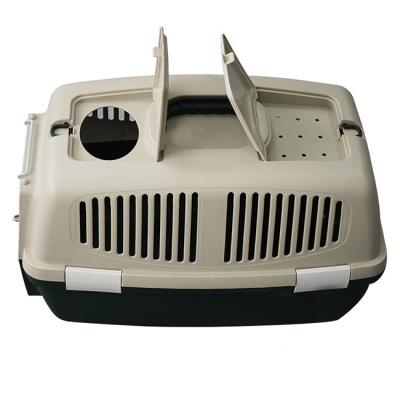 China Sustainable Innovator Airline Approve Corrugated Plastic Pet Travel Carrier Dog / Plastic Dog Carrier Cage for sale