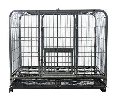 China PAWS Metal Stainless Steel Foldable Heavy Duty Dog Cage SUSTAINABLE HOUSE for sale