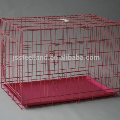 China Sales New Design Breathable Top Suitcase Foldable Wire Welded Dog Cages for sale