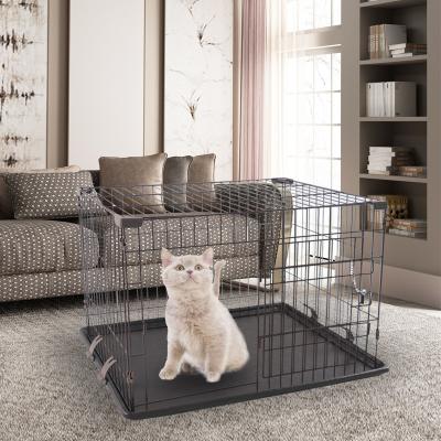 China Breathable ABS tray cat cage can play with dog or cat from the roof for sale