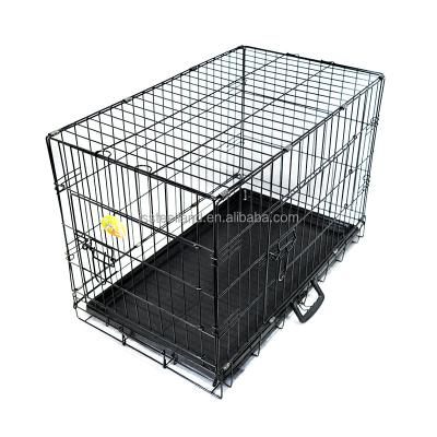 China Viable design double door hot wire welded dog crate for DE market for sale