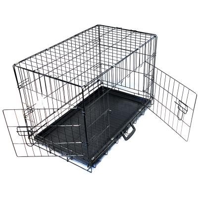 China Viable Factory Wholesale Metal Dog Kennel Cage Folding Dog Crate for sale