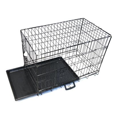 China Viable Wholesale Dog Crate Folding Metal Dog Kennel Factory Factory Large Dog Cage for sale