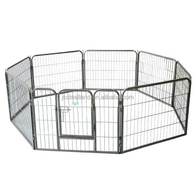 China Sustainable Heavy Duty 8 Panel Wire Mesh Dog Exercise Enclosure for sale